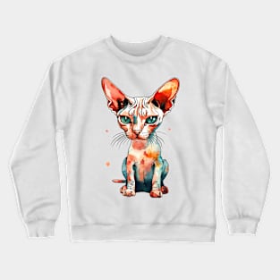 Funny cute Wrinkled cat Crewneck Sweatshirt